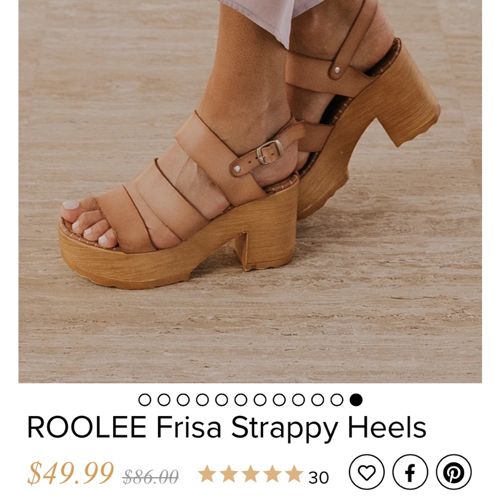 Roolee Frisa Strappy Heels, Brand New